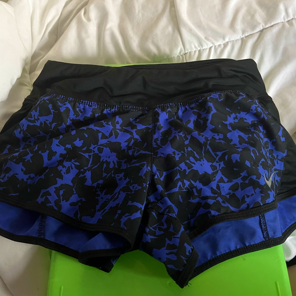 Blue Design Nike Athletic Shorts